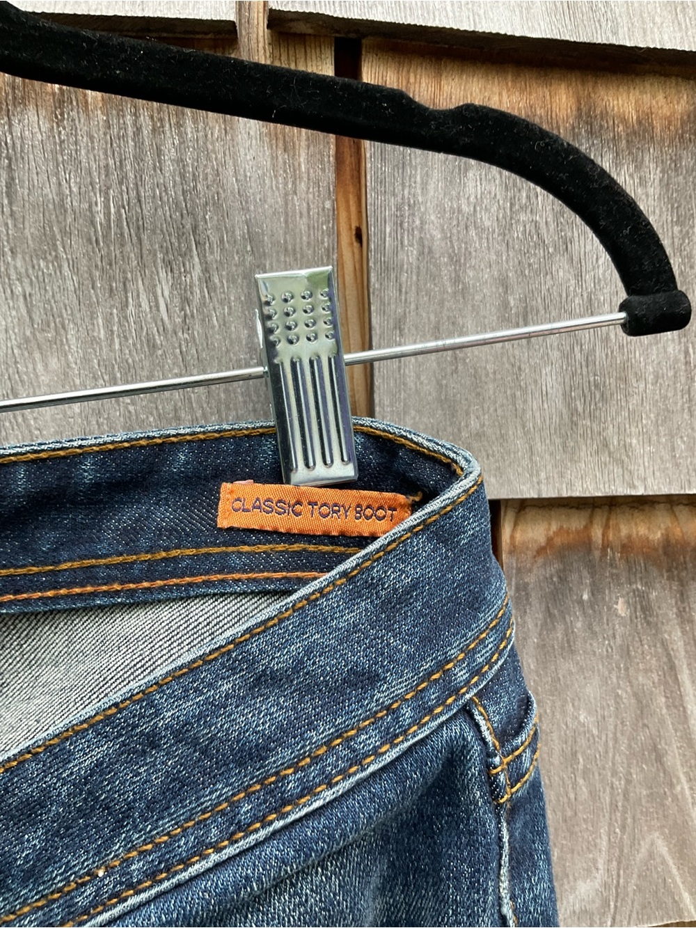 Tory Burch Dark Blue Bootcut Jeans - Picture 4 of 6